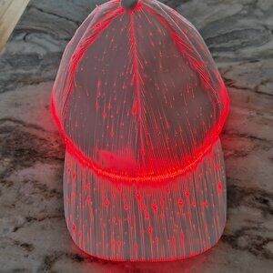 Cool LED Color changing baseball hat, USB rechargeable, can be one color or vary